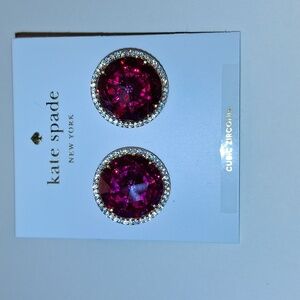 Kate Spade Red Cubic Zirconia Earrings